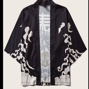 💮 Unisex Figure & Animal Print Kimono 💮 NWT